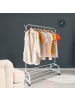 relaxdays Kleiderständer in Weiß - (B)110 x (H)160 x (T)40 cm