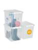SmartStore 3er-Set Aufbewahrungsbox Classic Transparent 52L