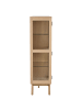 ebuy24 Vitrinenschrank Marte Weiß 140 x 40 cm