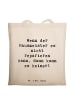 Mr. & Mrs. Panda Tote Bag Spruch Hausmeister Hilfe mit Spruch in Creme