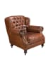 Angel Cerdá Chester-Sessel 5156 in Cognacbraun / Mahagoni – (B)93 x (H)99 x (T)90 cm