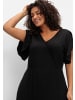 sheego Jerseykleid in schwarz