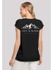 F4NT4STIC Extended Shoulder T-Shirt Lost in nature in schwarz