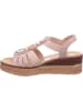 rieker Keilsandalette in rosa
