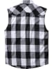 Brandit Hemd "Check Shirt Sleeveless" in Weiß