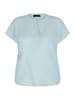 Rabe Kurzarm-Bluse in blau