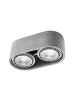 Nice Lamps Deckenleuchte SPATTIO 2 in Grau H 9 cm