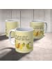 Mr. & Mrs. Panda Kindertasse Raupe Schmetterling mit Spruch in Gelb Pastell