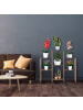 relaxdays Blumenregal in Braun - (B)95 x (H)86 x (T)29 cm