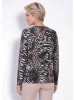GOLDNER 2-in-1-Shirt mit Animal Print in schwarz / gemustert