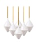 like. by Villeroy & Boch 6er Set Ornamente  Doppelkegel Winter Glow in beige