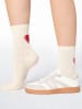 Nur Die  Freizeitsocken Socken Good Vibes Tennissocken in HERZ ROT