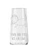 Mr. & Mrs. Panda Glas Sternzeichen Löwe mit Spruch in Transparent
