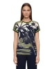 Betty Barclay Strickpullover mit Print in Dark Blue/Khaki