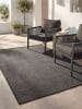 KADIMA DESIGN Outdoor-Teppich VIGOLENO Uni Flachgewebe Wohnzimmer Balkon in Anthrazit