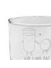 Mr. & Mrs. Panda Longdrinkglas Milch Keks mit Spruch in Transparent