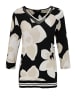 Aniston SELECTED 3/4-Arm-Shirt in schwarz-offwhite-beige