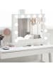 HOMCOM Hollywood Spiegel in Weiß 80L x 60B x 20H cm