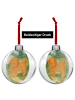 Mr. & Mrs. Panda Weihnachtsbaumkugel Hund Flauschig Design ohne ... in Weiß