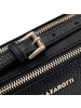 Lazarotti Bologna Leather Umhängetasche Leder Double-Zip 18 cm in black