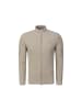 Gant Strickjacke Micro Textured Cotton Zip in beige