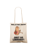 Mr. & Mrs. Panda Shopping Tasche Jurist Leidenschaft mit Spruch in Creme