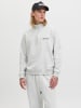 Jack & Jones Sweatshirt mit halbem Reißverschluss in White Melange