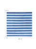 relaxdays Zaunblende in Blau/ Weiß - (B)25 x (H)1,8 m