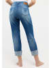 ANGELS  7/8 Jeans Destroyed Jeans Darleen Crop TU Fancy in MITTELBLAU