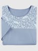 Sieh an! Kurzarm-Shirt in bleu-ecru