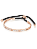 Lulu & Jane Armband Metall-Legierung Crystal in roségold