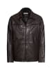 Camel Active Lederjacke mit Steppfutter in Dunkelbraun