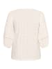 KAFFE curve Langarm-Bluse KCtara Regular fit in Chalk CC.