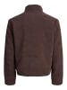 JACK & JONES PLUS Teddyfell Jacke in Deep Mahogany