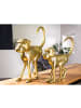 GILDE Figur Monkey goldfarben - (H) 34 cm