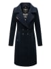 Navahoo Wintermantel Wooly in Navy