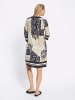 Heine Druck-Kleid in sand-schwarz-bedruckt