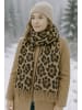 collezione alessandro Warmer Schal " Leopard " in braun