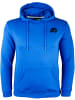 GUGGEN MOUNTAIN Kapuzenpullover Fleece Hoodie mit Logo in Blau