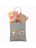 Mr. & Mrs. Panda Strandtasche Hummeln Kleeblatt ohne Spruch in Light Grey