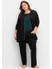 sheego Sweatjacke in schwarz