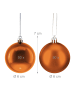 relaxdays 100-tlg. Weihnachtskugeln Set in Orange