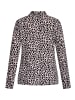 Betty Barclay Rollkragenshirt mit Stehkragen in Beige/Braun
