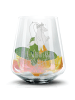 Mr. & Mrs. Panda Trinkglas Pinguin mHerzieren ohne Spruch in Transparent
