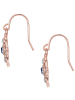 Lulu & Jane Ohrhänger aus Metall-Legierung verziert mit Kristallen von Swarovski® in roségold