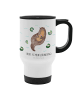 Mr. & Mrs. Panda Thermobecher Otter Seerose mit Spruch in Weiß