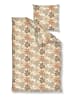 Traumschloss Renforcé Bettwäsche - Blumen, braun beige in braun