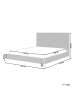 Beliani Doppelbett SALBRIS in /Braun - (W) 152 x (H) 120 x (L) 213 cm