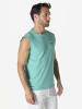 KOROSHI Herren boxershirt strickdruck in grun
