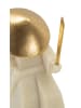 Mauro Ferretti Samurai-Figur aus beigefarbenem und goldfarbenem Kunstharz, 14 x 9 x 24,5 cm